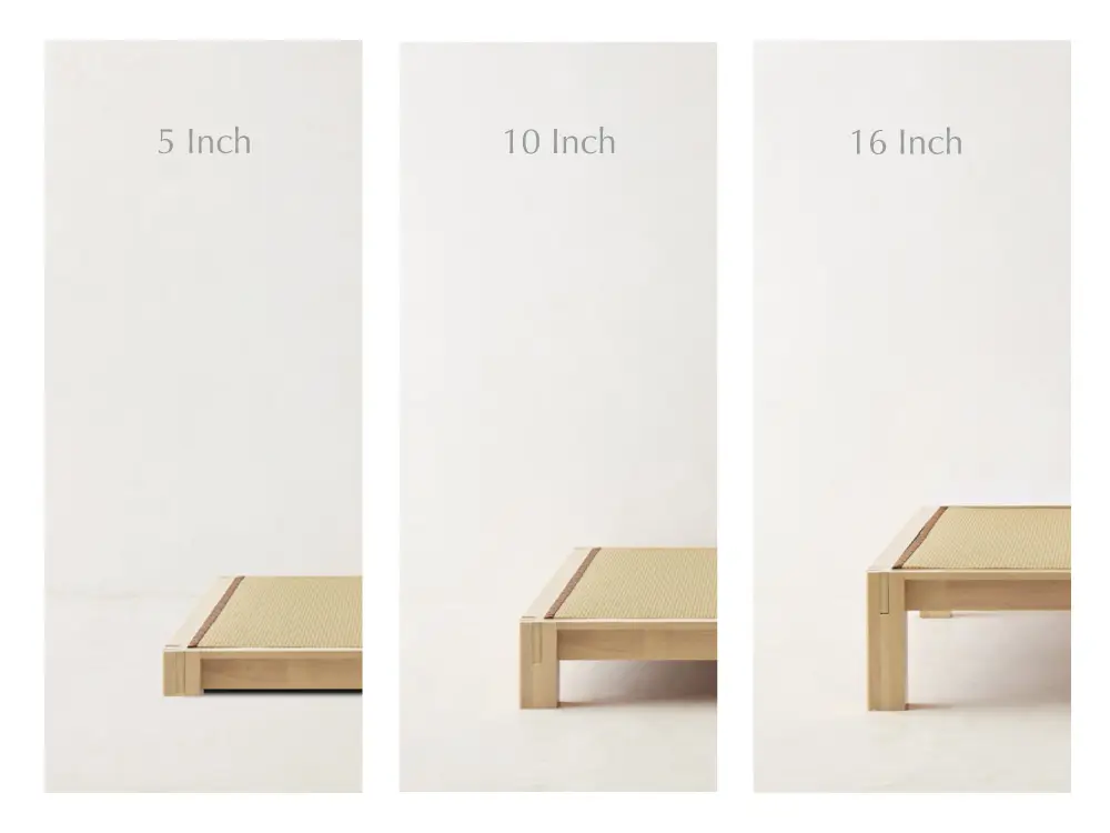 Tatami height options